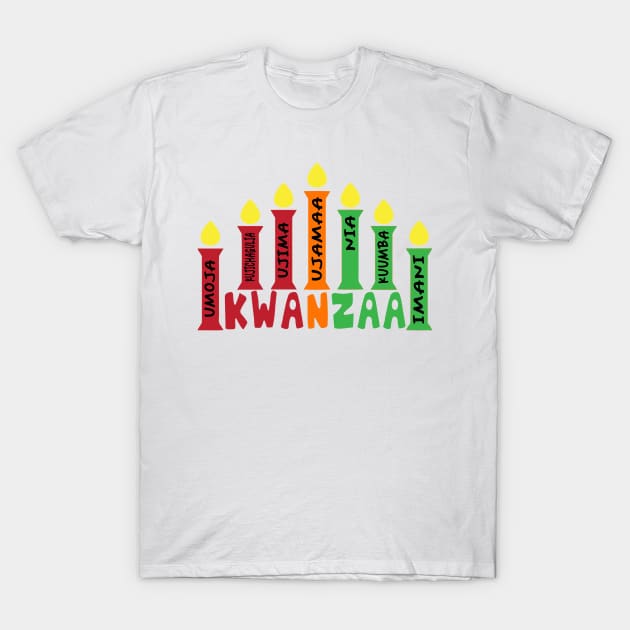 Happy Kwanzaa T-Shirt by Ipul The Pitiks